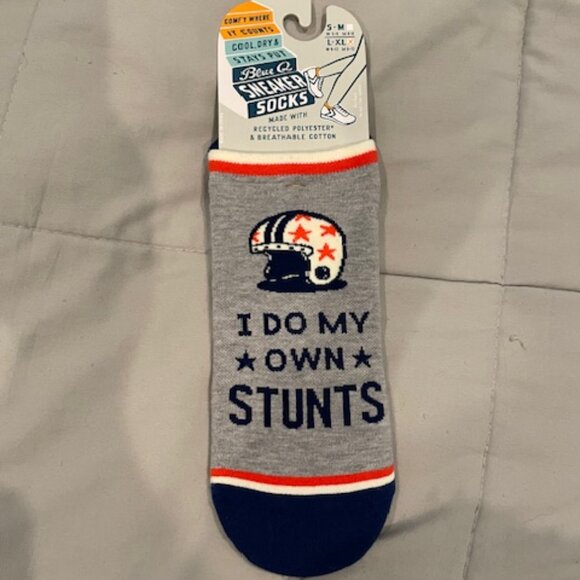 NWT Mens Socks Bundle 2 total L-XL Crew Sneaker Fun Blue Q NEW Gifts $30 - Picture 5 of 13